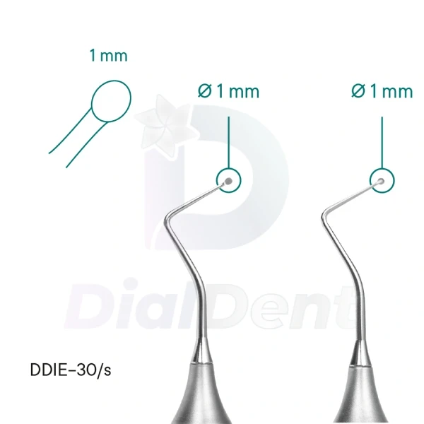 Ddie 30 S Dvustranen Endodontski Ekskavator Mikro 1mm Watermarked